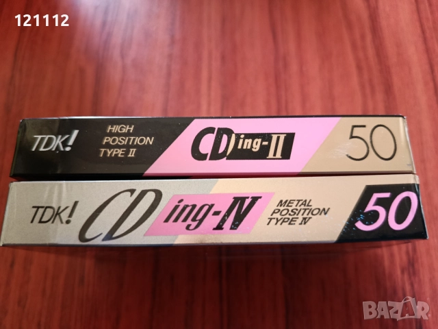 Аудио касети TDK CDing II,IV 50, снимка 3 - Аудио касети - 52812350