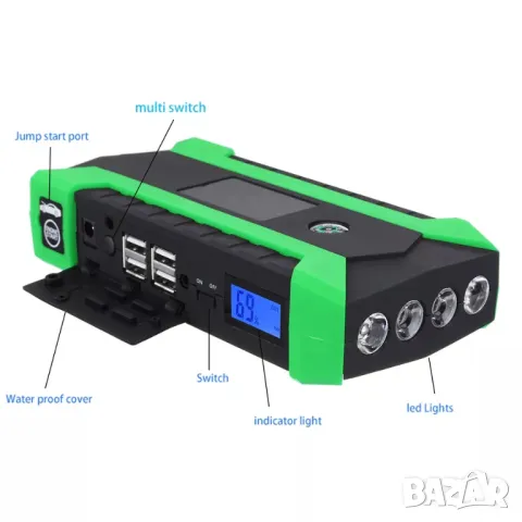 Power Jump Стартер без компресор за директно стартиране, снимка 3 - Аксесоари и консумативи - 48061832