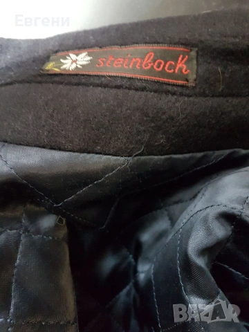 Мъжко вълнено палто Steinbock, снимка 3 - Палта - 53482938