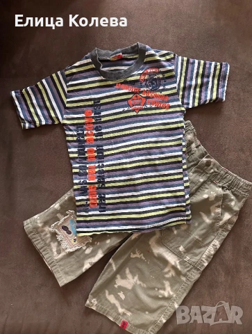 Панталонки и тениска за момче 6 г, снимка 3 - Детски комплекти - 51323538