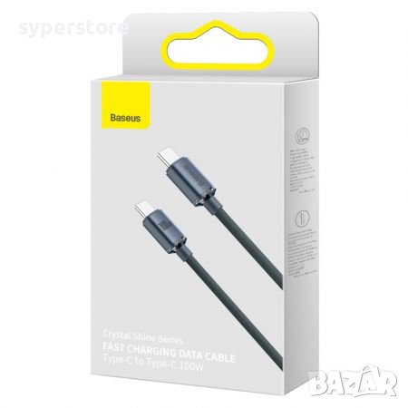 Кабел USB - Type C M/M 2m 3A Baseus CATKLF-CG1 Черна оплетка Quick Charge 3.0 Cable USB to Type-C, снимка 5 - USB кабели - 38557280