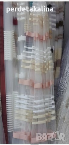 Тънки пердета хоризонтални райета, снимка 11 - Пердета и завеси - 33502284