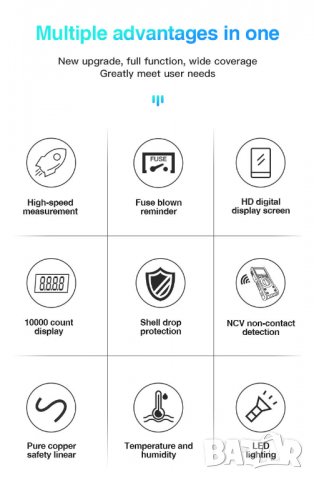 Мултицет Mestek DM100C, снимка 8 - Други инструменти - 36853118