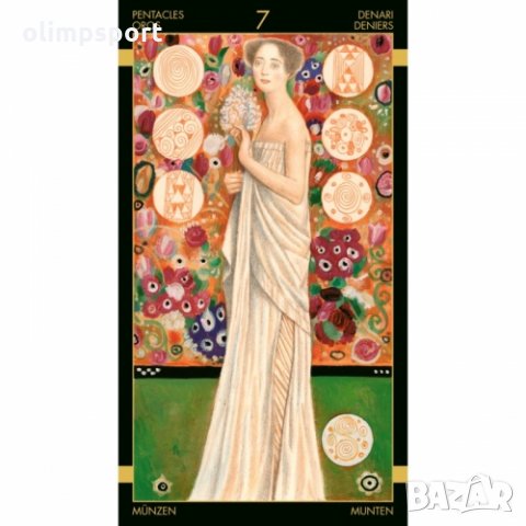карти таро LOSCARABEO GOLDEN KLIMT  нови Изкуството на Густав Климт заема водеща позиция в началото , снимка 2 - Карти за игра - 32666298