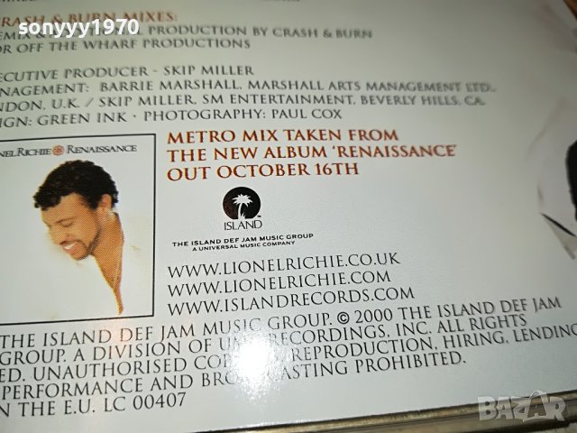 LIONEL RICHIE ANGEL CD-ISLAND ВНОС GERMANY 0504231147, снимка 15 - CD дискове - 40262235