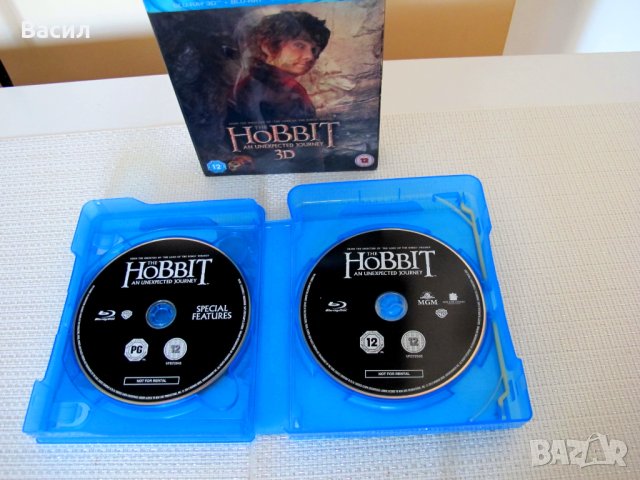 ПРОМО 80 ЛВ  Hobbit Trilogy 3D + 2D Blu Ray 12 диска за колекционери, снимка 15 - Blu-Ray филми - 43801317