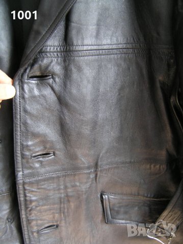 Мъжки кожен реглан,кожена шуба ,манто L 52/54, снимка 6 - Колекции - 30646558