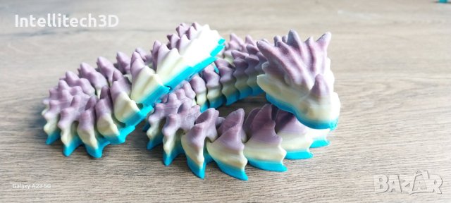 3D многоцветни гъвкави дракони, снимка 1 - Фигурки - 44112893