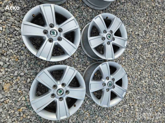 5x112..15.цола 6.5j ET50 ОРГИНАЛНИ Шкода 