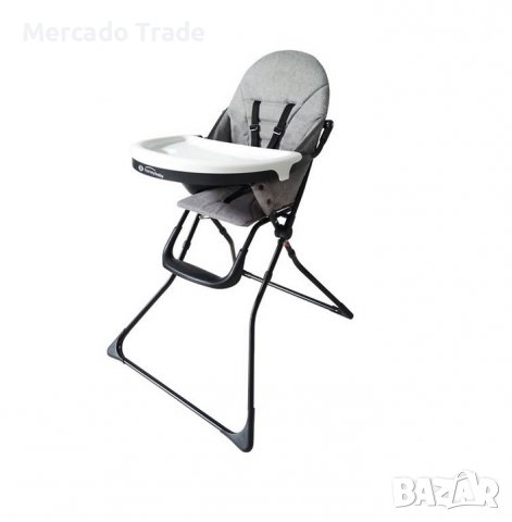 Детско столче Mercado Trade, За хранене, Сгъваем, Сив, снимка 2 - Столчета за хранене - 40012457