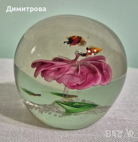 Завладяващи стъклени преспапиета , снимка 7 - Антикварни и старинни предмети - 52686243