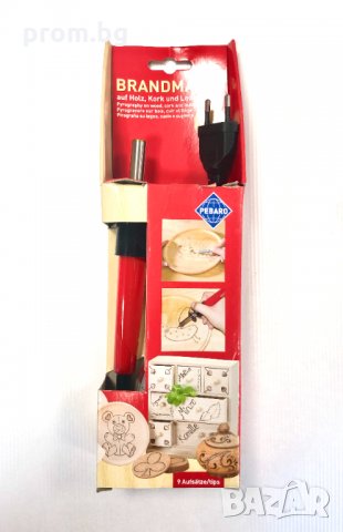 пирограф с 9 накрайника, печати, гравиране, накрайници, Германия, снимка 2 - Инструменти за гравиране - 35355796