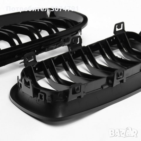 Решетки Бъбреци за БМВ BMW 3 серия F30 F31 2012-2017 Черен Гланц Двойни, снимка 10 - Аксесоари и консумативи - 32950774