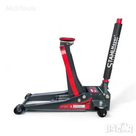 Нископрофилен крик крокодил 4 тона с 2 помпи STAHLMAYER-XL 83-505мм, снимка 7 - Други инструменти - 46004968