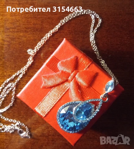 Колие с кристали , снимка 4 - Колиета, медальони, синджири - 50624746