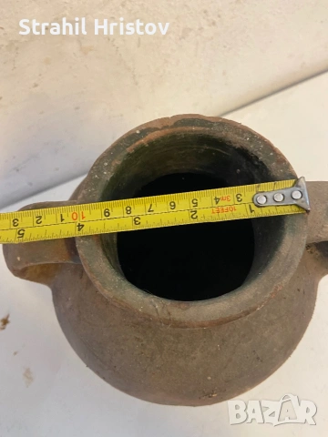 Старо глинено гърне, снимка 4 - Антикварни и старинни предмети - 53401014