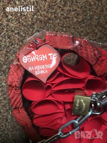 Сърце ,заключено с катинарче за влюбени, снимка 4 - Други - 27892165