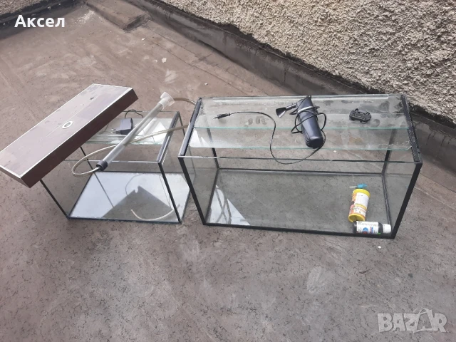 Аквариум 45л. с аксесоари., снимка 2 - Аквариуми - 51416744