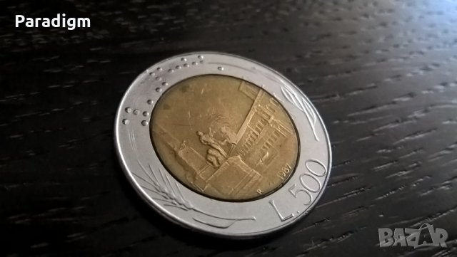 Монета - Италия - 500 лири | 1987г., снимка 1 - Нумизматика и бонистика - 27497729