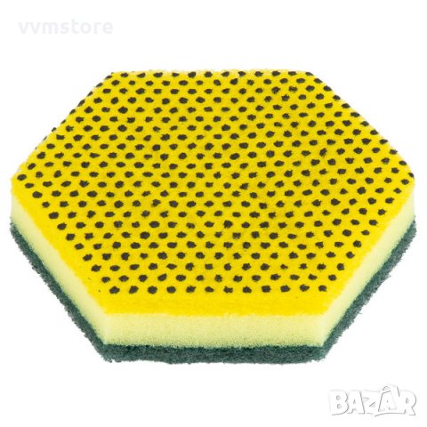 Трислойна почистваща гъба 2в1 3М Scotch Brite 96HEX-FL, снимка 3 - Други - 37593234