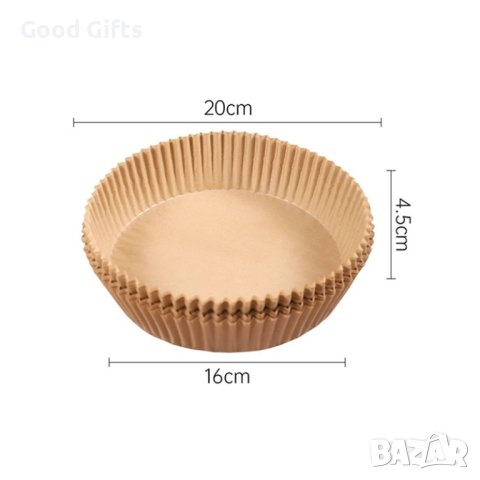 Комплект 50бр. хартиени тавички за еър фрайър, снимка 5 - Други - 40669286