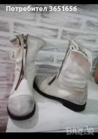 Боти от естествена кожа , снимка 2 - Дамски боти - 44067863