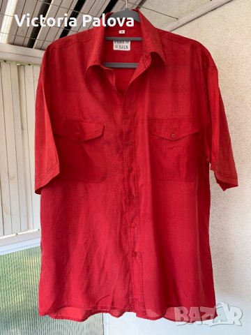 Копринена риза PURE SILK, снимка 7 - Ризи - 37956321