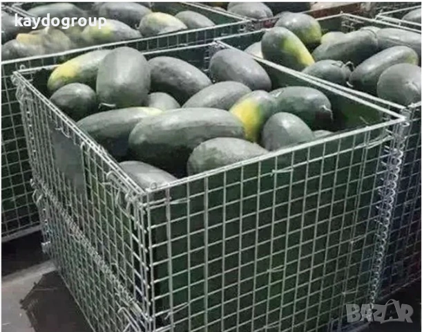 Промо! Телен кош / контейнер сгъваем за европалет Ф6 80x120xН85, снимка 5 - Друго търговско оборудване - 48663938