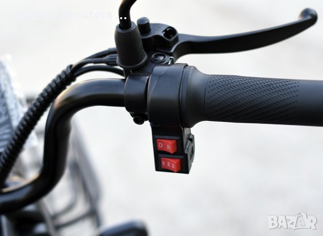 Двуместна електрическа триколка Max Motors PUDDING 1800W Нов модел RED, снимка 7 - Мотоциклети и мототехника - 43592399