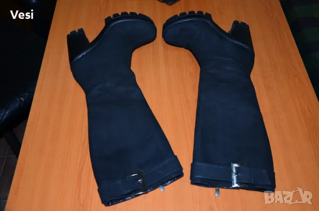 Дамски ботуши естествена кожа (Велур) 39 номер, снимка 3 - Дамски ботуши - 47545599