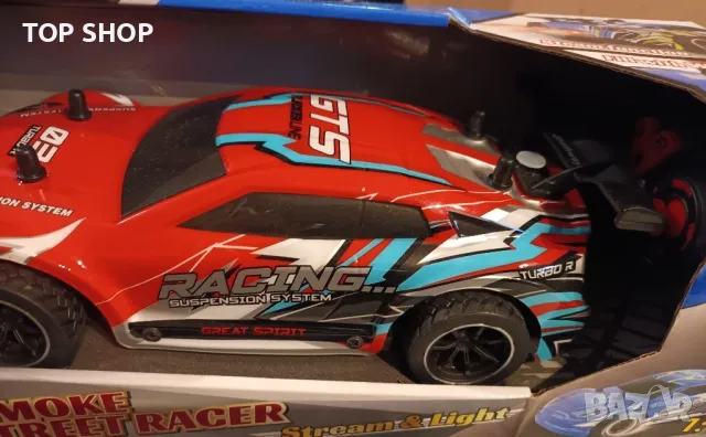 Радиоуправляема състезателна кола, снимка 4 - Коли, камиони, мотори, писти - 48934572