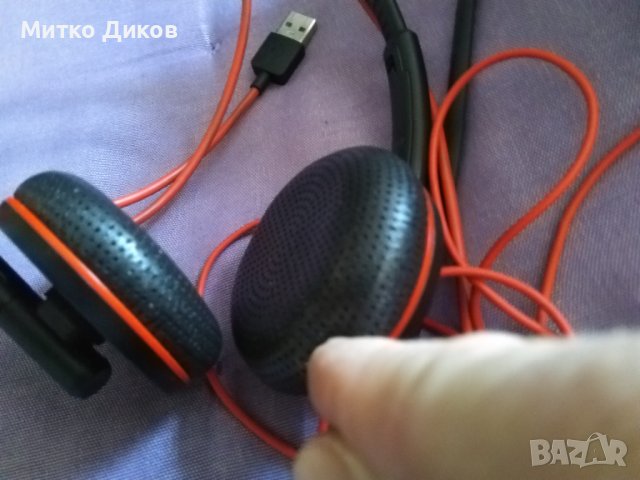 Plantronics слушалки с микрофон model 3200 отлични в калъф, снимка 5 - Bluetooth слушалки - 43780268