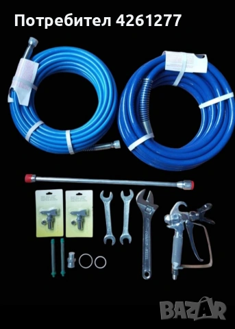 БЕЗВЪЗДУШНА МАШИНА ЗА ПРЪСКАНЕ НА ШПАКЛОВКА И БОЯ , снимка 3 - Миксери за бои - 53146851