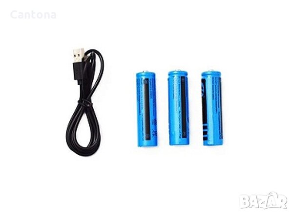 Ултра Мощен Челник с  четворен LED диод - XHP50.2 и USB зареждане, 3 батерии, снимка 3 - Къмпинг осветление - 32587734