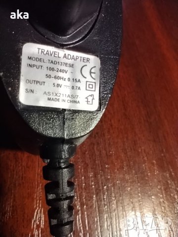 Зарядно Захранване Адаптор Адаптер 5.0V 0.7А, снимка 4 - Друга електроника - 39456344