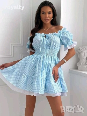 Кукленска красива синя рокля 🩵