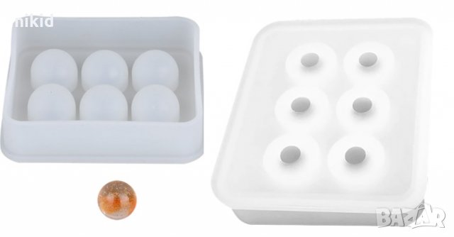 6 топчета за наниз силиконов молд калъп форма за бижутерски сладкарски и  смола изделия в Форми в гр. Ямбол - ID27423702 — Bazar.bg