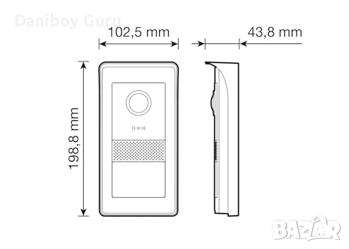 Видео домофон VIMAR  – 7-инчов TS Wi-Fi 1F IP/ 2-жилен – K42955, снимка 6 - IP камери - 50722228