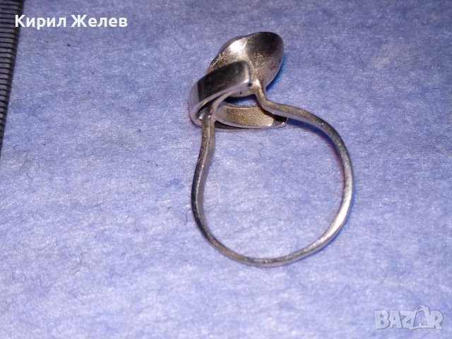 СРЕБЪРЕН ПЕРЛЕН РЕТРО АР НУВО СТИЛ ПРЪСТЕН СРЕБРО 925 с БЯЛА ПЕРЛА МАЙСТОРСКА ИЗРАБОТКА 26880, снимка 9 - Пръстени - 40756024