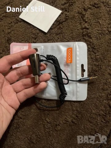 Универсален Toocki AUX Bluetooth адаптер за кола, снимка 4 - Аксесоари и консумативи - 42073861