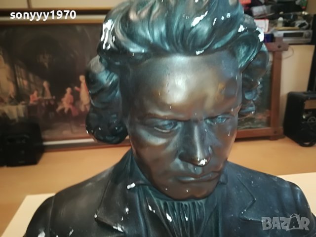BEETHOVEN-БЮСТ ВНОС GERMANY 1504231654L, снимка 5 - Антикварни и старинни предмети - 40376163