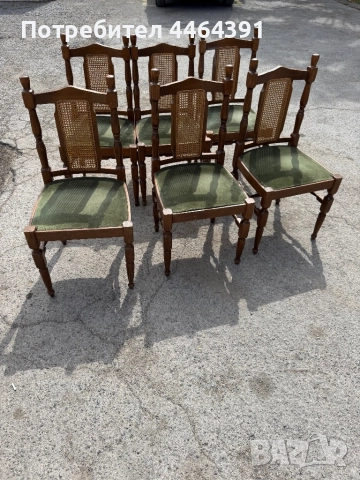Дървени столове  комплект 6