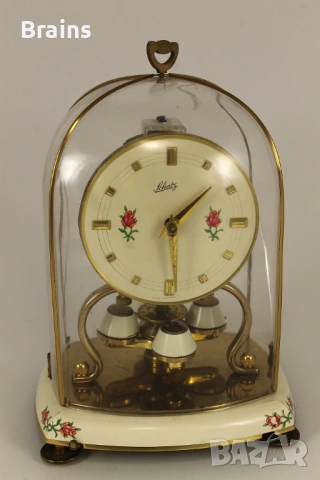 SCHATZ 400 Дневен Немски Механичен Часовник 1950's, снимка 2 - Антикварни и старинни предмети - 53302794