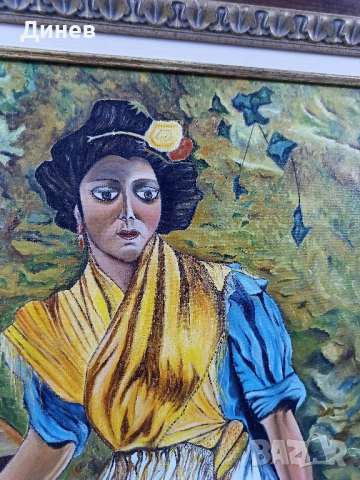 Картина маслени бои върху платно Ma Consepcion., снимка 7 - Картини - 51695115