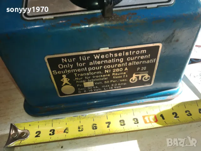 MARKLIN TRAFO-MADE IN GERMANY 2420240901, снимка 12 - Друга електроника - 47698303