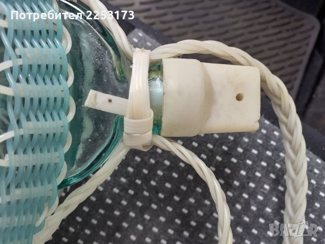 Стъклена бъклица соц.време, снимка 3 - Декорация за дома - 40672004