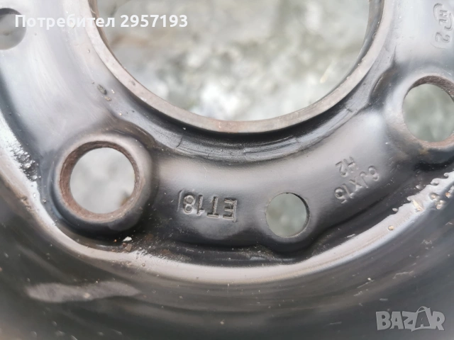 Железни/стоманени джанти за Пежо 15 4х108, снимка 8 - Гуми и джанти - 53066856