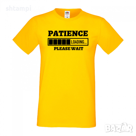 Мъжка тениска,Patience Loading,Loading,Please wait,батерия,Изненада,Подарък, снимка 8 - Тениски - 36419370