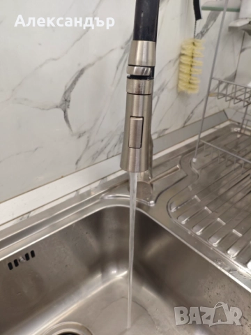 Смесител за кухня с чучур и 2 вида пръскане, снимка 5 - Смесители - 52030397