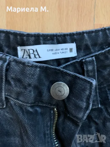 Zara широки дънки, висока талия, N32, като нови, снимка 2 - Дънки - 48424366